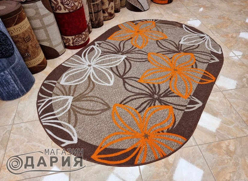 Мокетен килим ERIKA 8013 beige/orange